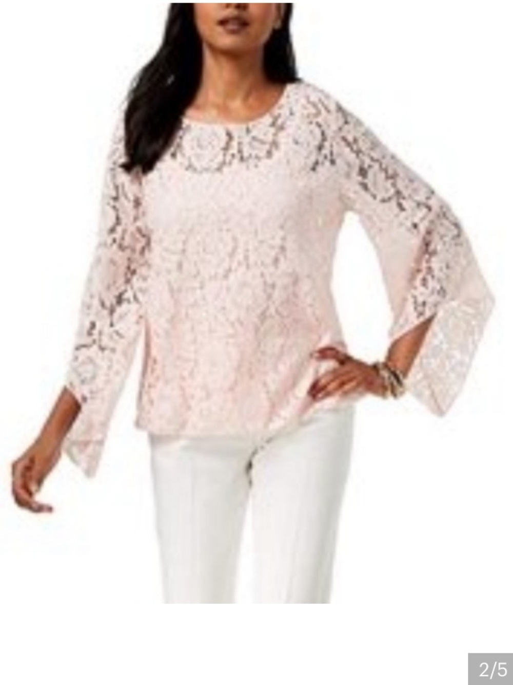 YELLOW Lace Bubble ALFANI Top MEDIUM NWT